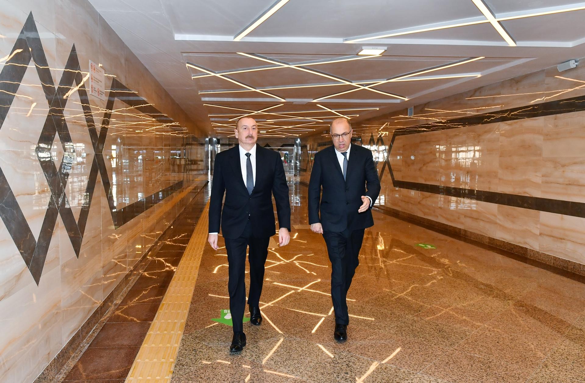 İlham Əliyev “Xocəsən” metro stansiyasının açılışında iştirak etdi - FOTOLAR