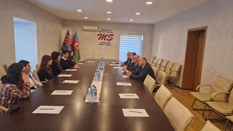 Mətbuat Şurasında BDU-nun jurnalistika fakültəsinin tələbələri ilə görüş keçirildi - FOTO