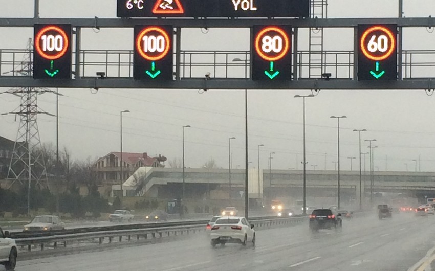 Bakının bəzi yollarında sürət həddi aşağı salındı