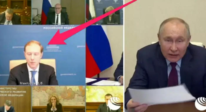 Putin Türkiyəyə gedən məmuru danladı – VİDEO
