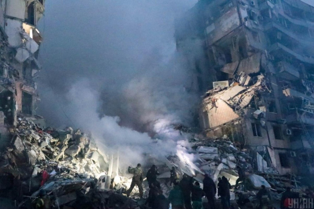 Ukraynanın Dnepr şəhərində 3 günlük matəm elan edilib