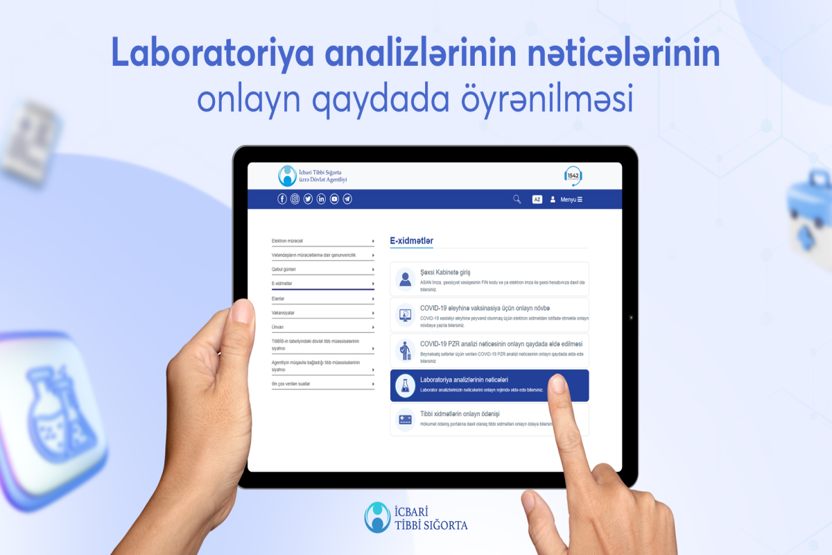 Laboratoriya nəticələrini onlayn öyrənmək mümkün olan tibb müəssisələrinin sayı artırıldı