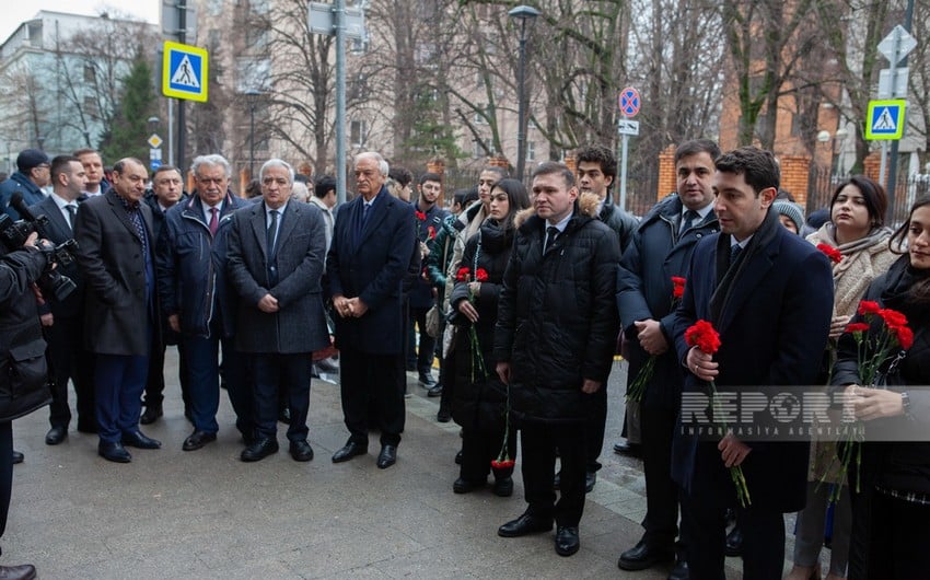 Moskvada 20 Yanvar şəhidlərinin xatirəsi anılıb