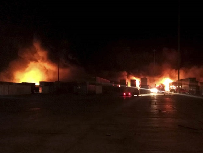 İsrailin döyüş təyyarələri SEPAH-ın avtomobil karvanını bombalayıb - VİDEO