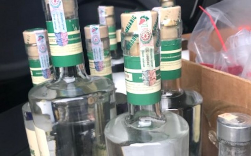 Bakıda marketdə saxta spirtli içkilər aşkarlandı