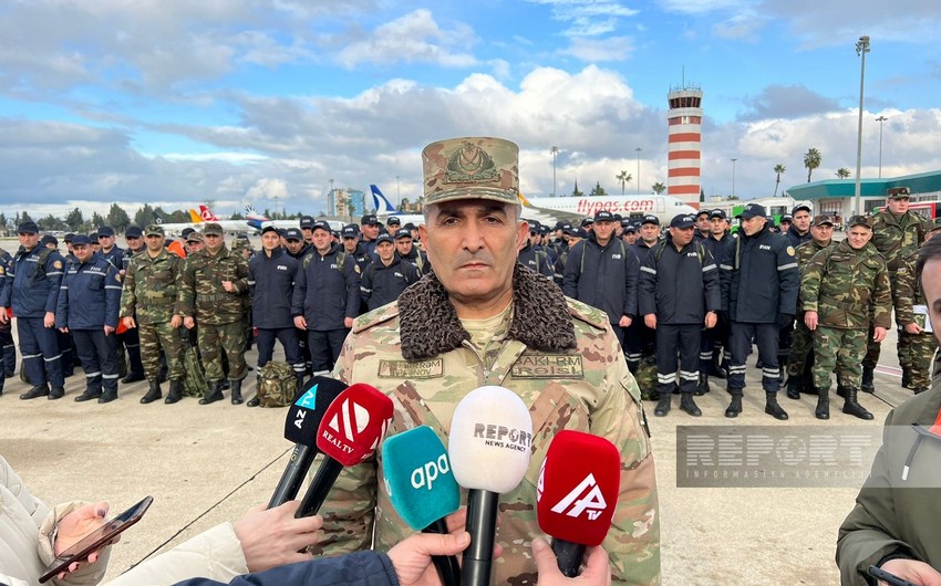"Azərbaycandan getmiş 420 nəfərlik xilasedici heyət sonacan Türkiyədə fəaliyyət göstərəcək"