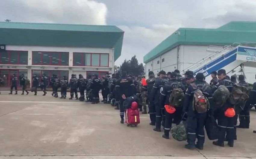 Azərbaycanın xilasetmə qrupu Kahramanmaraşda fəaliyyətə başlayıb