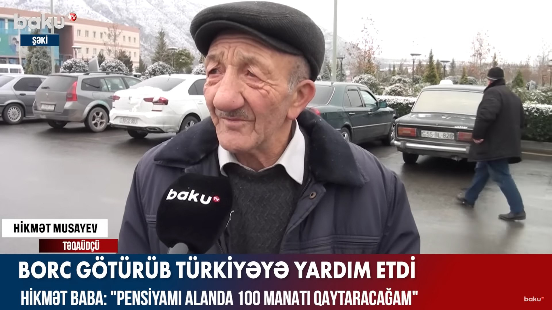 Borc götürüb Türkiyəyə yardım etdi - VİDEO