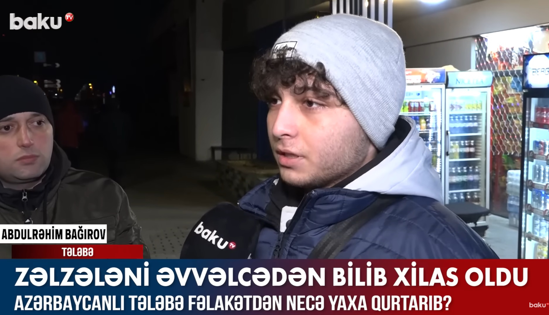 Zəlzələni əvvəlcədən bilib xilas olan azərbaycanlı tələbə başına gələnləri danışdı - VİDEO