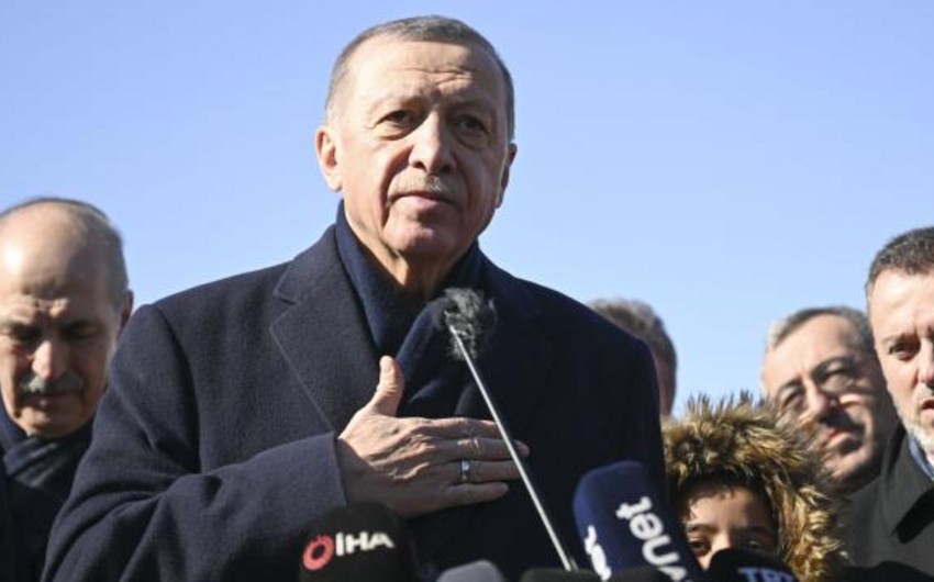 Ərdoğan zəlzələ bölgəsinə getdi
