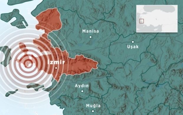 İzmirdə zəlzələ oldu