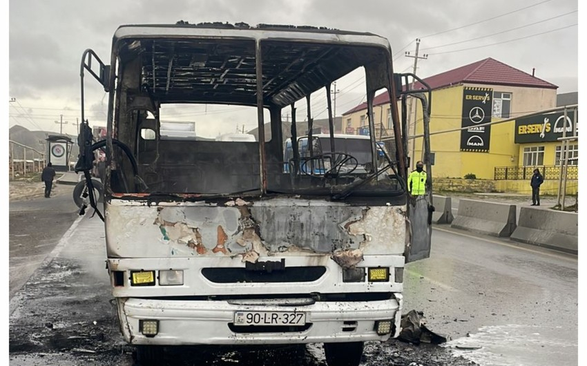 Bakıda alışıb yanan sərnişin avtobusu ilə bağlı RƏSMİ AÇIQLAMA 