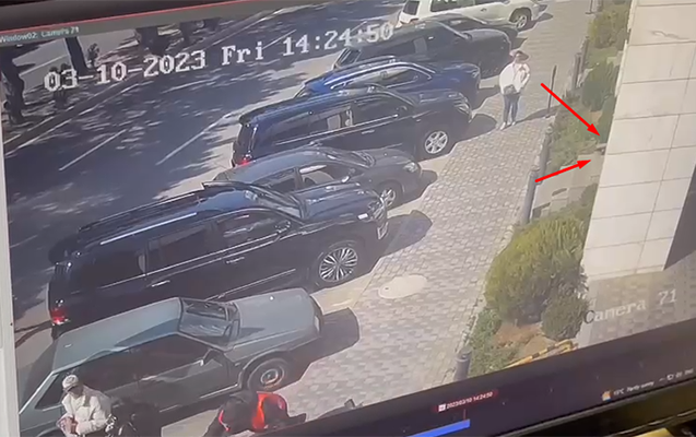 Bakıda bugünkü atışmanın görüntüləri yayıldı - VİDEO