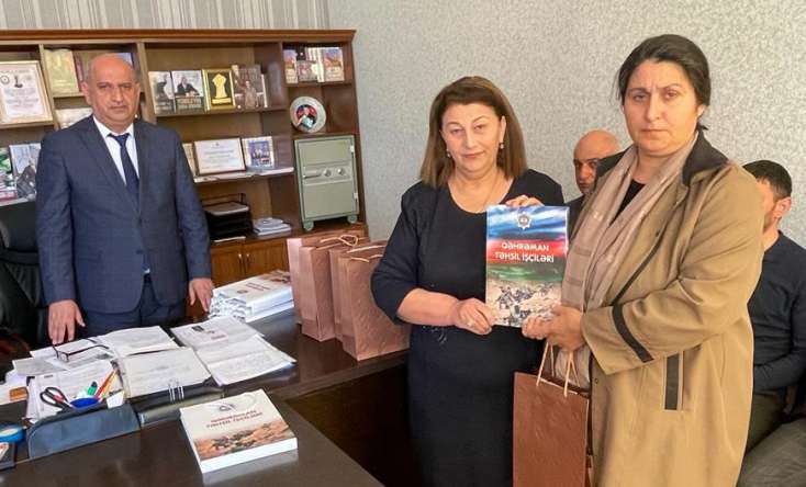 Ağdamda "Qəhrəman təhsil işçiləri" kitabının təqdimatı olub - FOTO