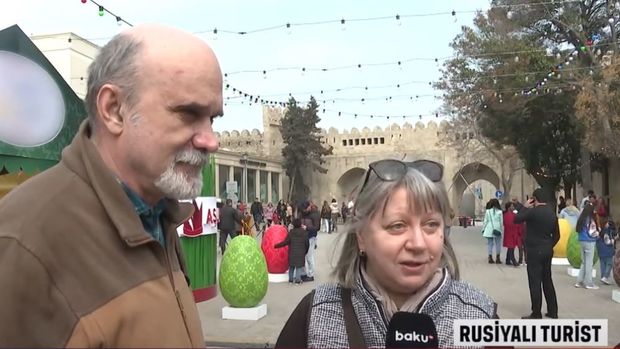 Xarici turistlər Novruz adətlərinə heyran qaldılar - VİDEO