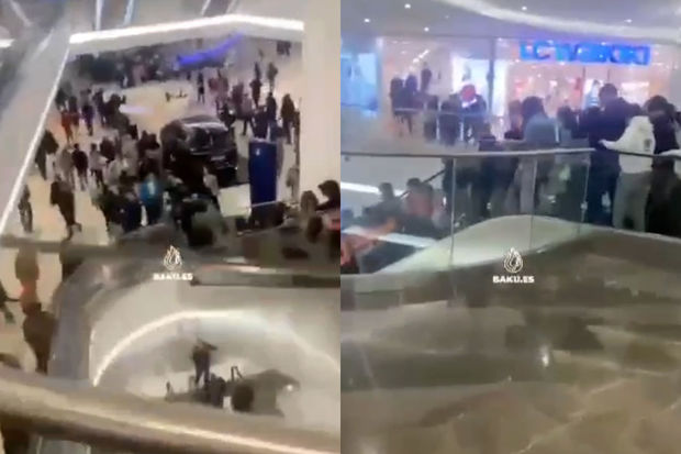 Bakıda alış-veriş mərkəzində həyəcan siqnalı verilib - VİDEO