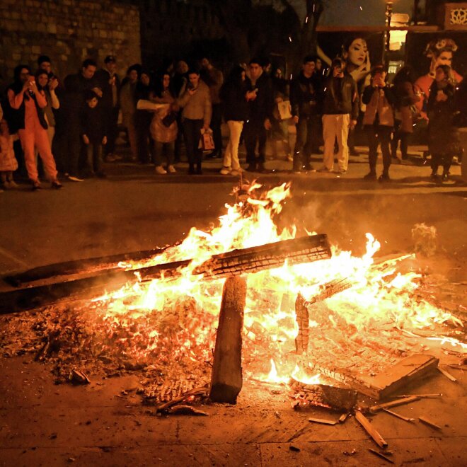 İşğaldan azad edilən torpaqlarımızda Novruz tonqalları qalanır