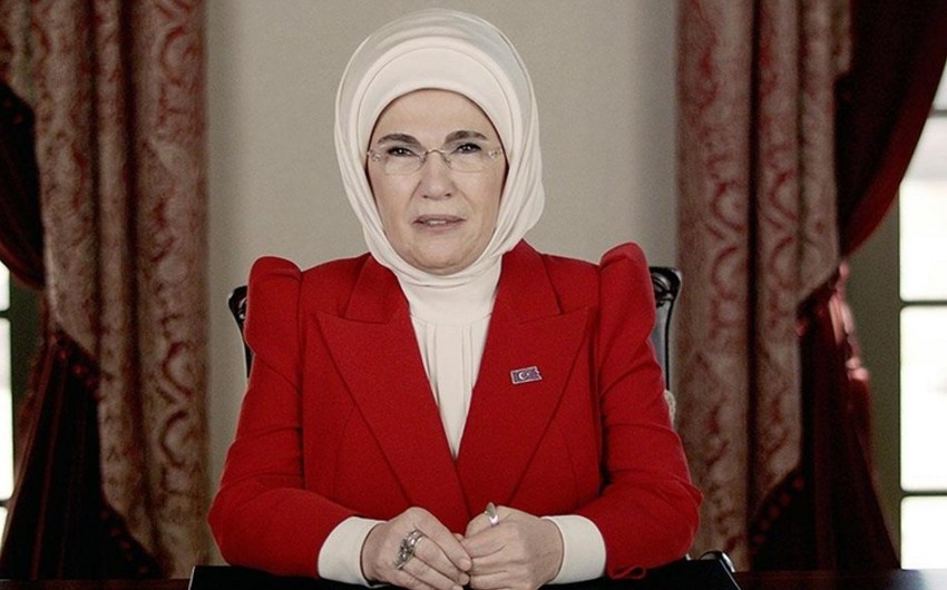 Əminə Ərdoğan Azərbaycana təşəkkür etdi