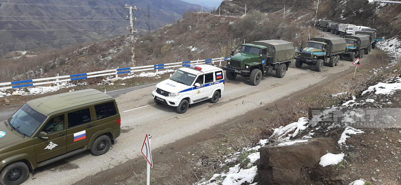 Xankəndi-Laçın yolunda sülhməramlıların avtomobilləri maneəsiz keçib