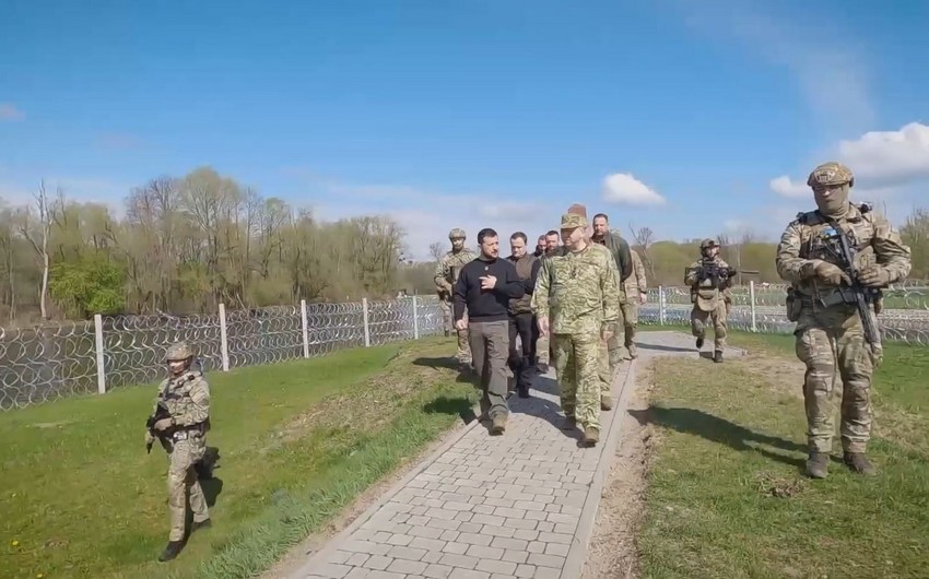 Zelenski Belarusla sərhədə getdi