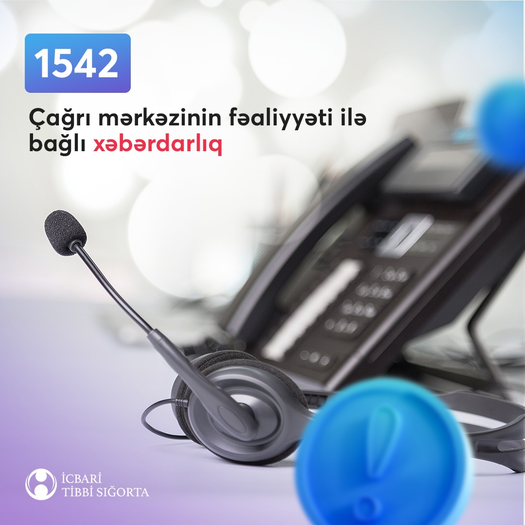 Agentliyin “1542” Çağrı mərkəzinin fəaliyyəti ilə bağlı xəbərdarlıq