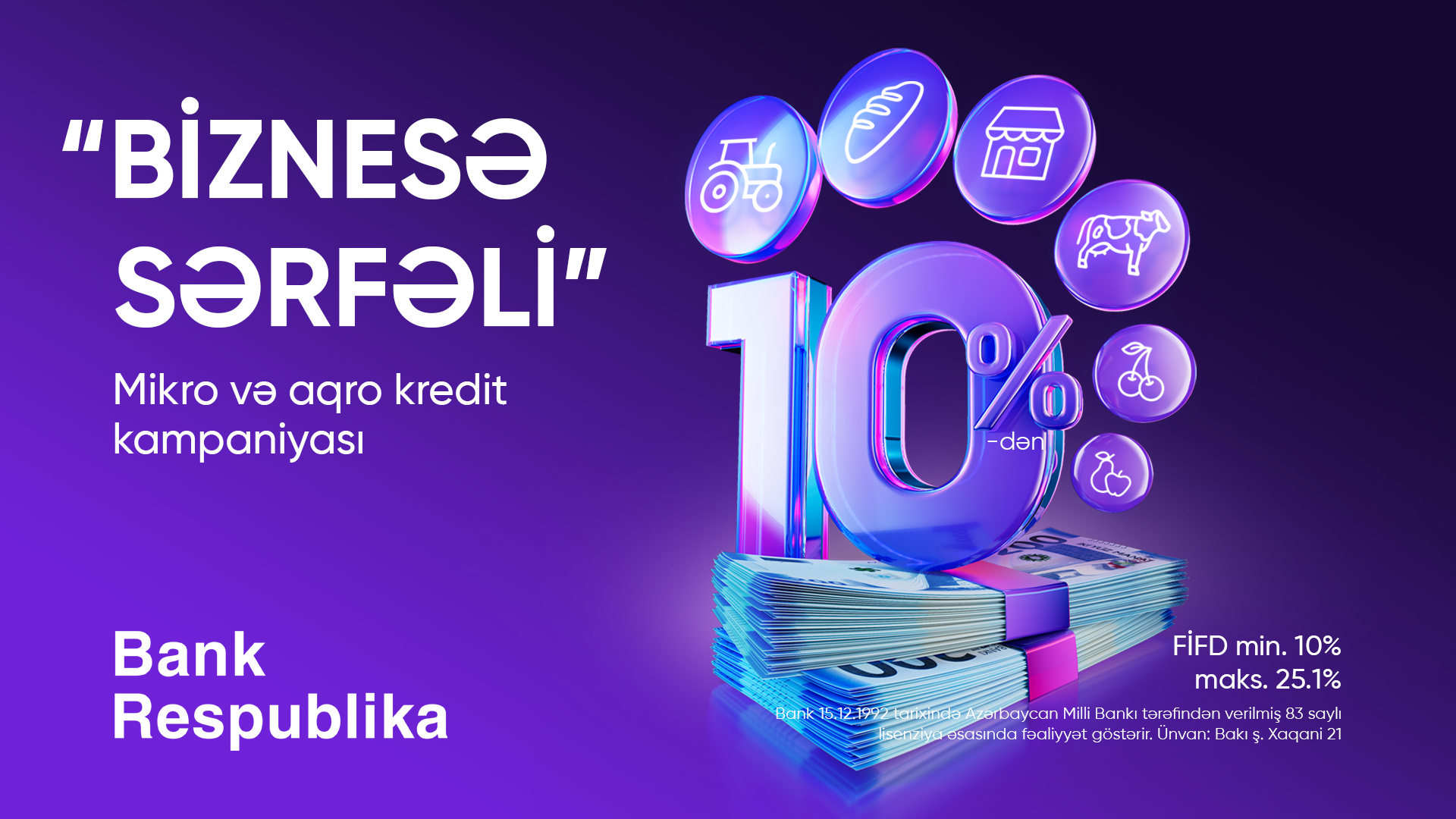 Bank Respublika “Biznesə Sərfəli” mikro kredit kampaniyasına start verir