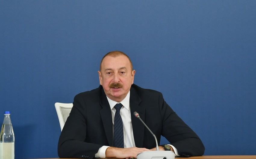Prezident: "Təqribən dörd ildən sonra biz “Şahdəniz” yatağının yeni fazasından əlavə qaz hasil edəcəyik"