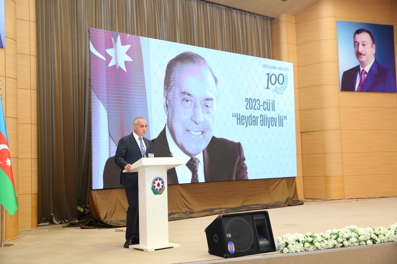Binəqədidə Heydər Əliyevin anadan olmasının 100 illik yubileyinə həsr olunmuş tədbir keçirildi - FOTOLAR