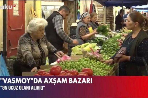“Vasmoy”da axşam bazarı: Məhsulların ucuz satılmasının səbəbləri nələrdir? - VİDEO