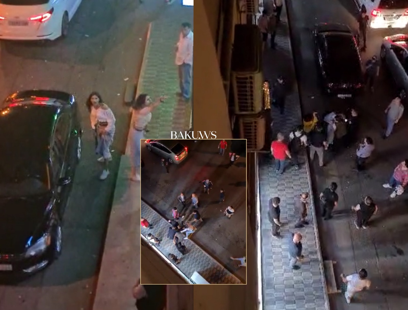 Bakıda gecə vaxtı dəyənəklə polisə hücum etdi - ANBAAN VİDEO