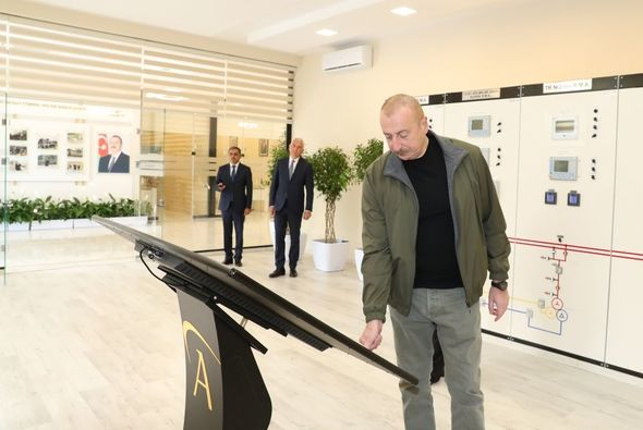 Prezident Laçın rayonunda “Qorçu” yarımstansiyasının açılışında iştirak edib - FOTO