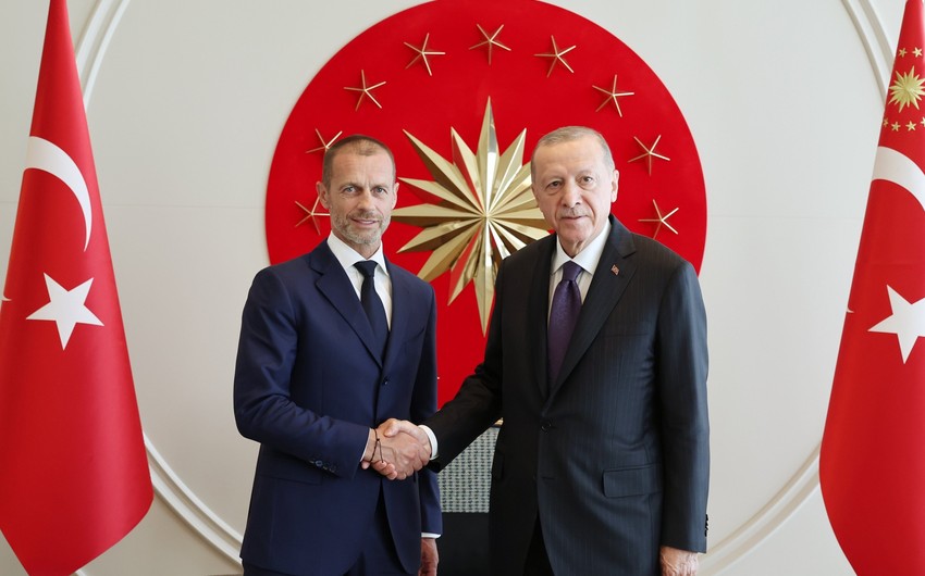 Ərdoğan UEFA Prezidentini qəbul etdi
