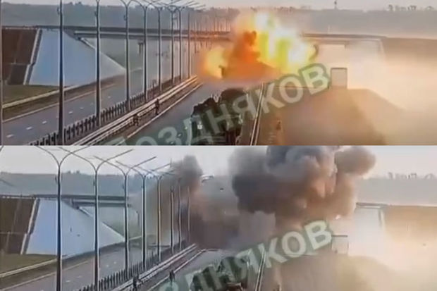 Rusiyanın “Vaqner”in hərbi kolonunu bombalamasının GÖRÜNTÜLƏRİ