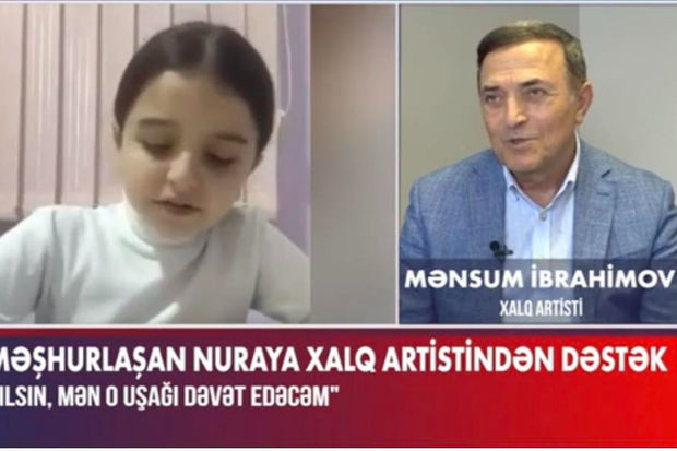 Xalq artistindən Nuraya dəstək: “Onunla məşğul olacağam, kömək edəcəyəm” - VİDEO