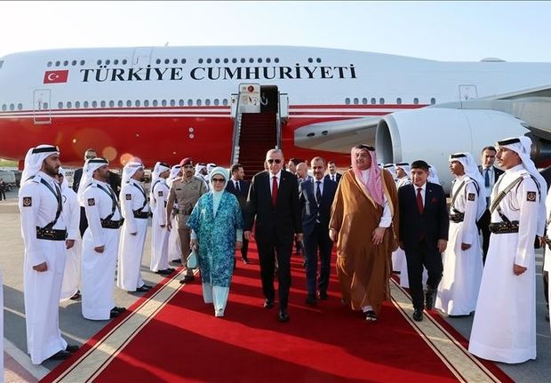 Ərdoğan Qətərə səfər edib
