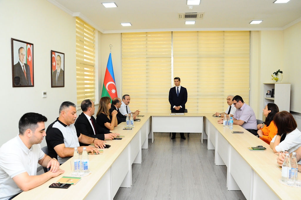 Naftalanda mətbuat nümayəndələri ilə görüş keçirildi - FOTOLAR