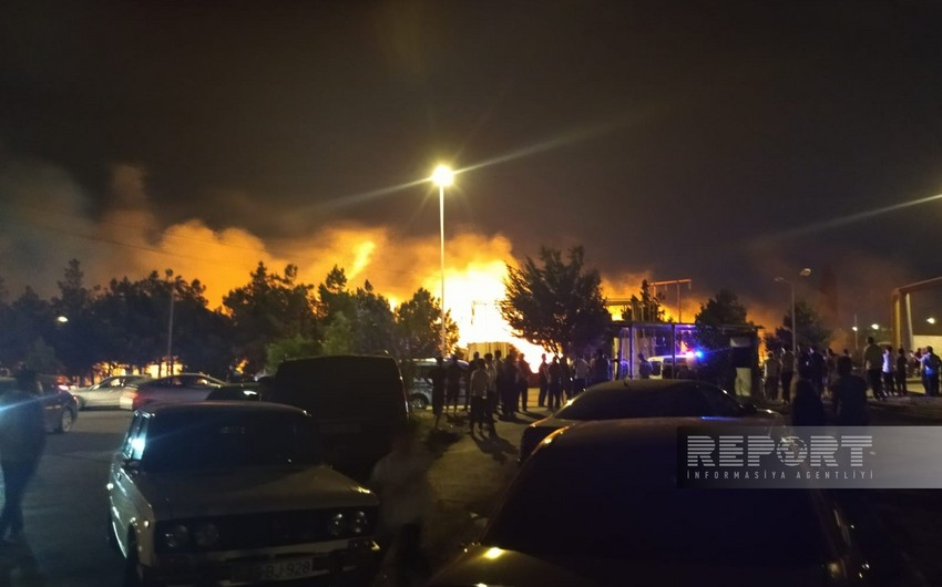 Bakının Xətai rayonunda yanğın baş verib