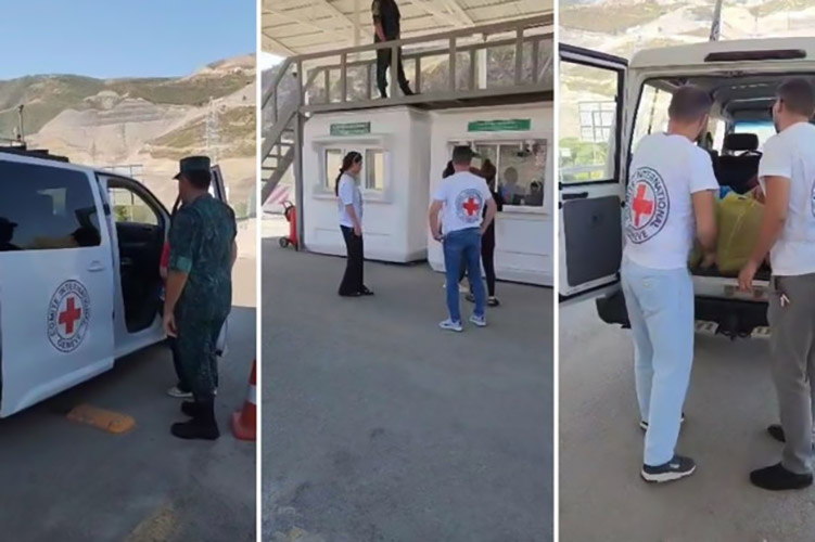 BQXK Qarabağın erməni sakinlərini “Laçın” SBM-dən növbəti dəfə Gorus istiqamətinə apardı - VİDEO