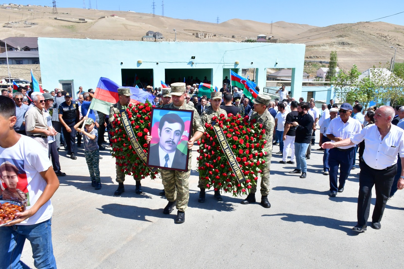 I Qarabağ Müharibəsi şəhidi Gülverdi Hüseynov Abşeron rayonunda dəfn edildi - Fotolar