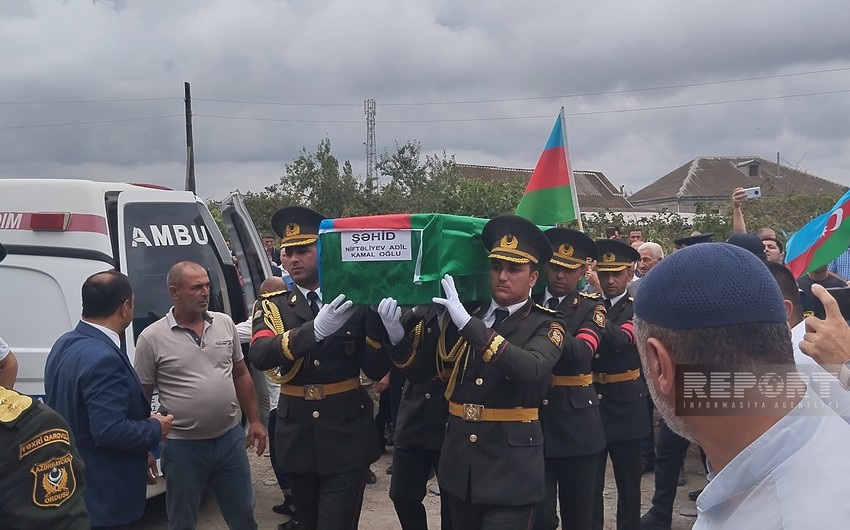 Daşaltı şəhidi 31 il sonra Xaçmazda dəfn olundu - FOTO