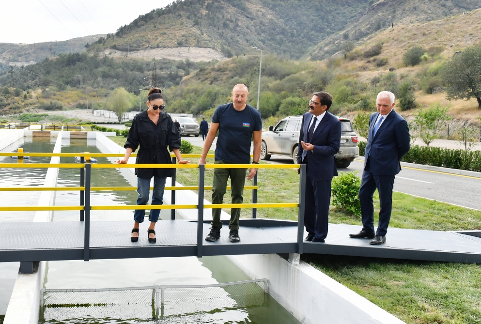 Laçın rayonunda “Həkəri Balıq Təsərrüfatı”nın açılışı olub - FOTO