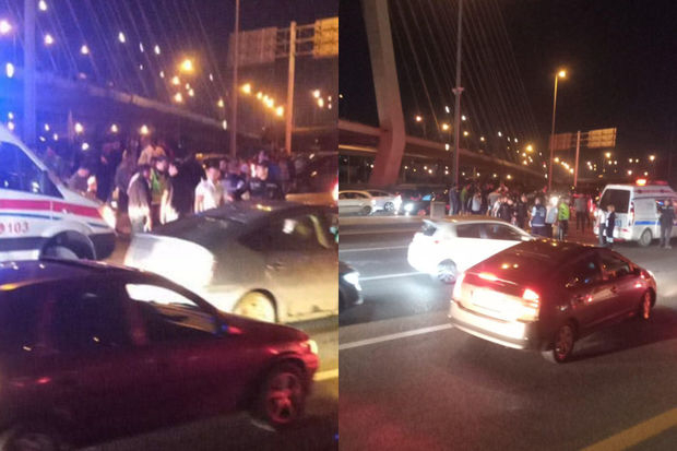 Bakıda avtomobil piyadanı vurub öldürdü