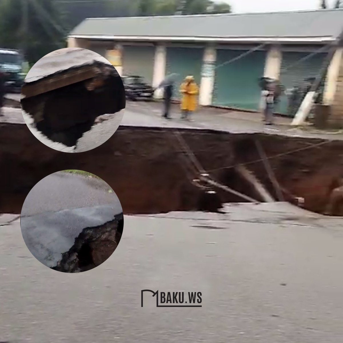 Azərbaycanda daha bir körpü uçdu - VİDEO