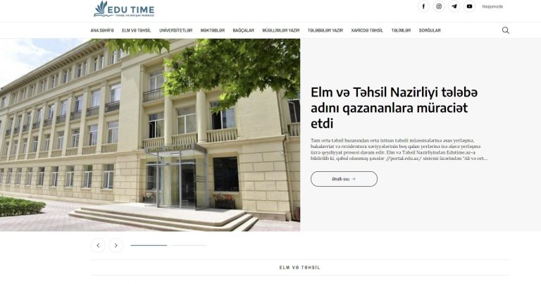 Azərbaycanda yeni təhsil portalı fəaliyyətə başladı - Edutime.az