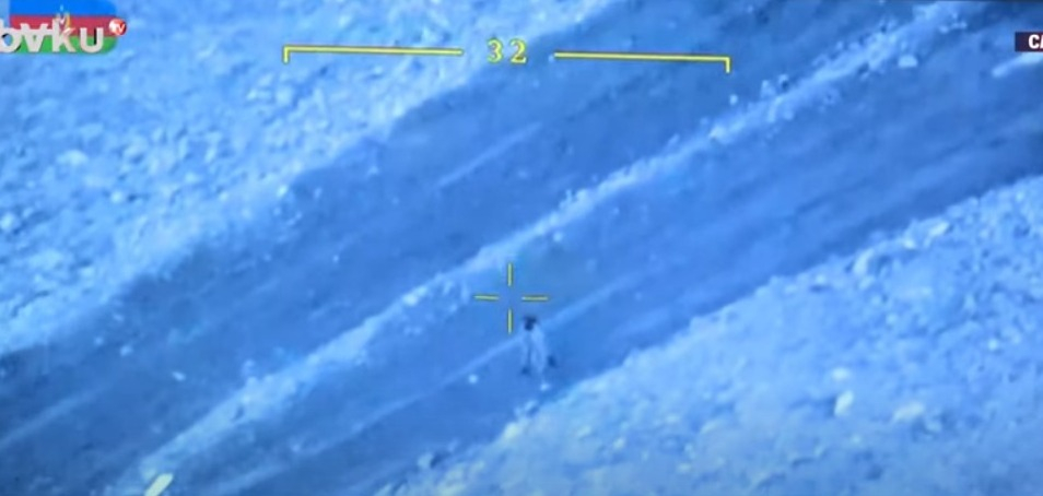 Erməni separatçıların sonuncu şəxsi heyətinin döyüş mövqelərini tərk etməsinin GÖRÜNTÜLƏRİ