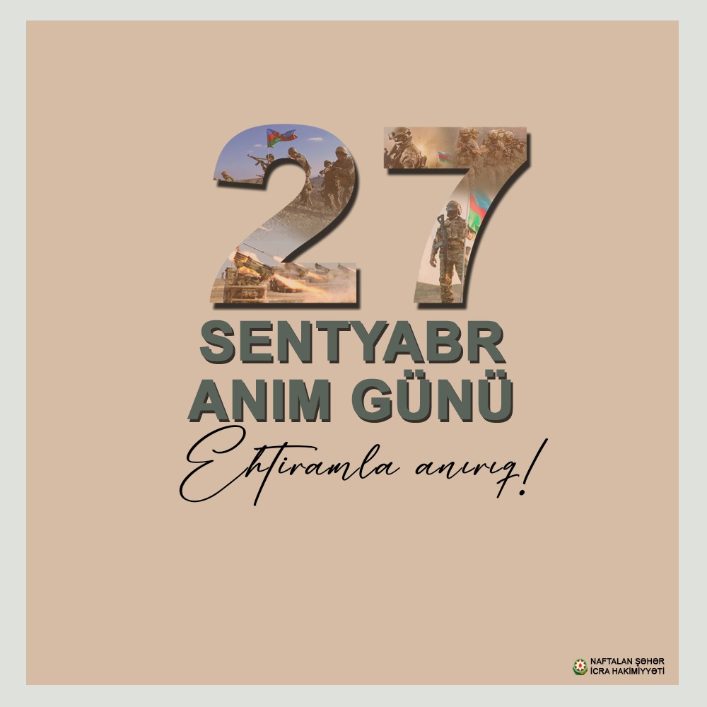 27 Sentyabr – Anım Günüdür