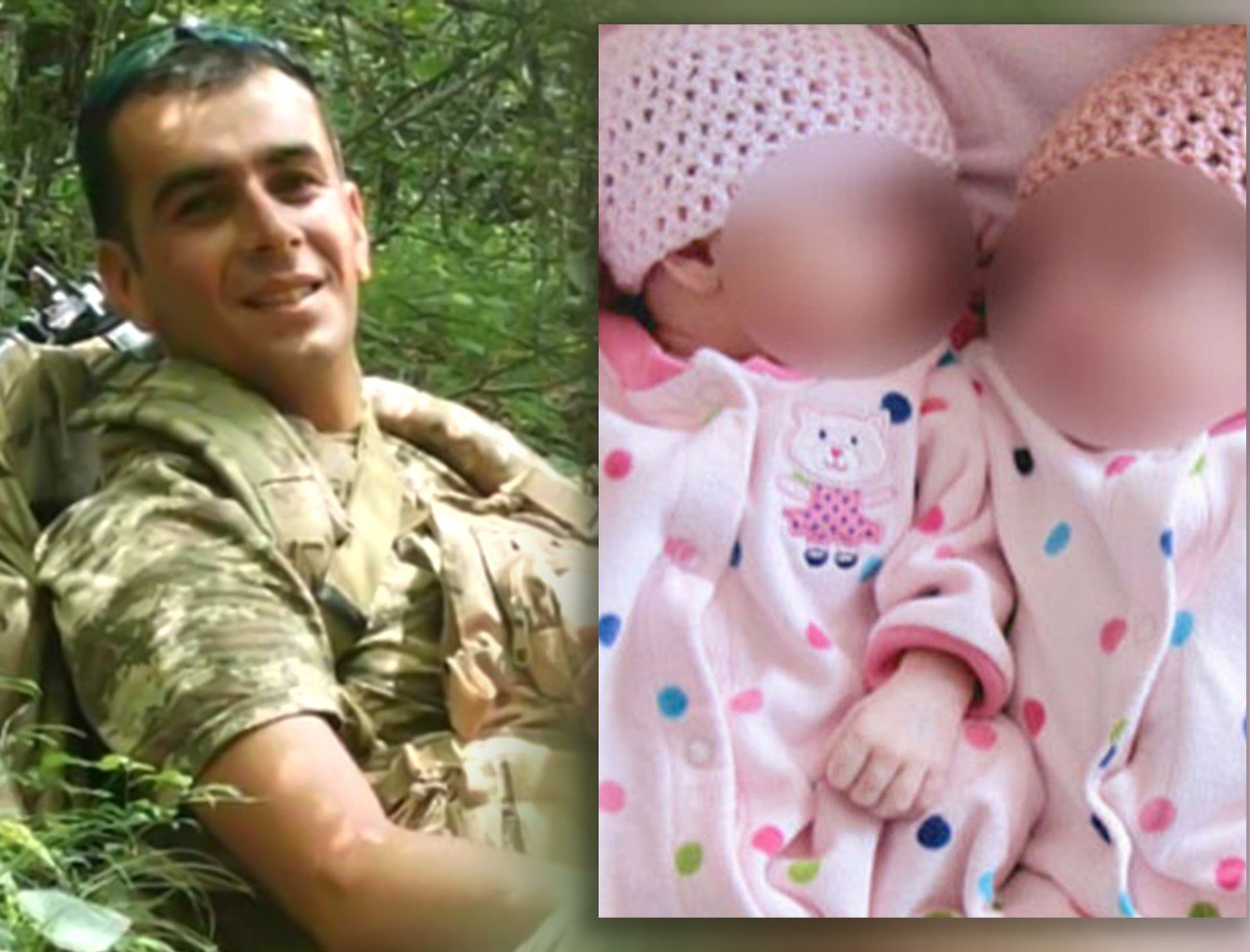 Bir həftə əvvəl şəhid olan hərbçimizin əkiz qızları dünyaya gəldi