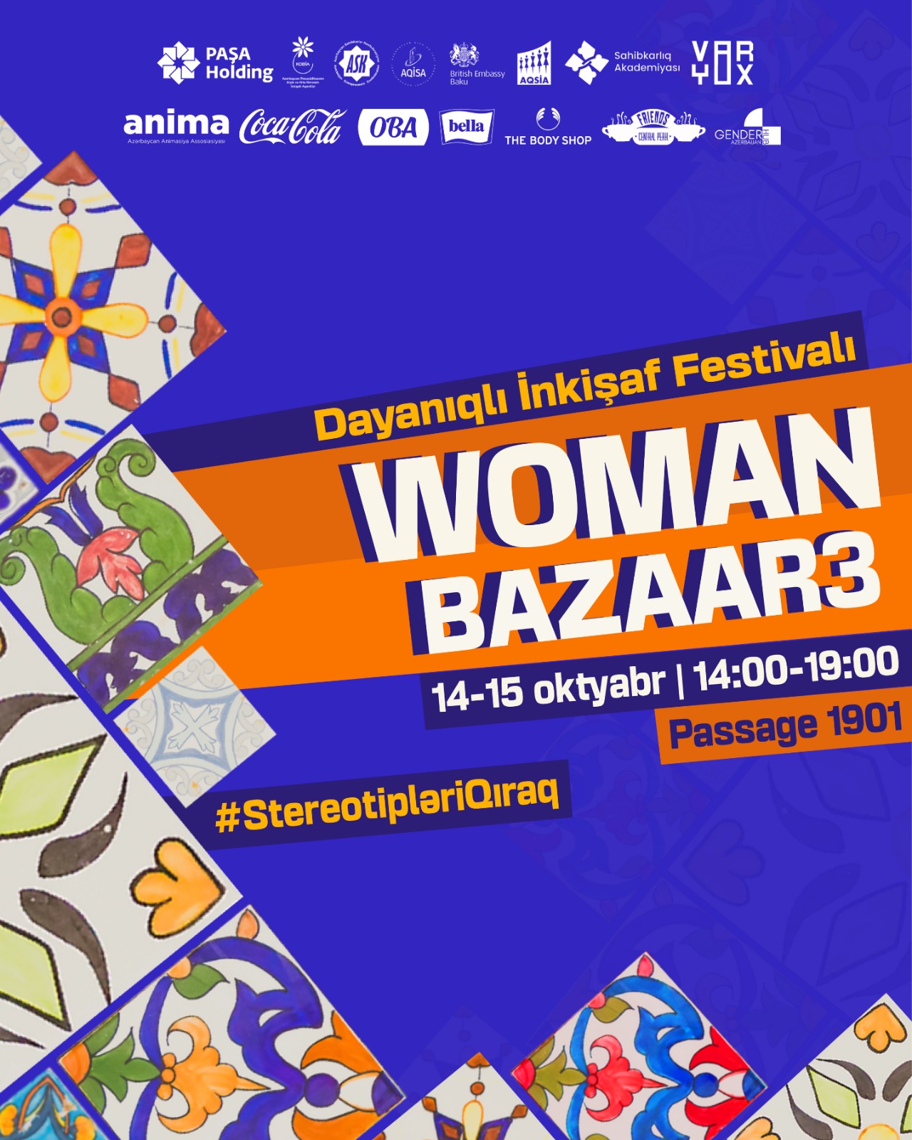 "PAŞA Holding"in dəstəyi ilə “Woman Bazaar - Dayanıqlı İnkişaf Festivalı" baş tutacaq