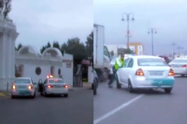 Polisin “saxla” əmrinə tabe olmayan sürücü dəhşət yaşatdı - ANBAAN VİDEO
