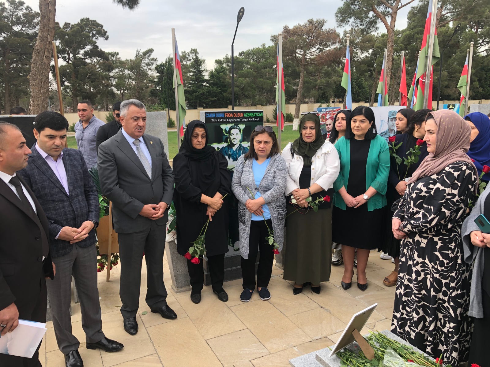 Abşeron şəhidllərinin il dönümləri qeyd olunub - FOTOLAR